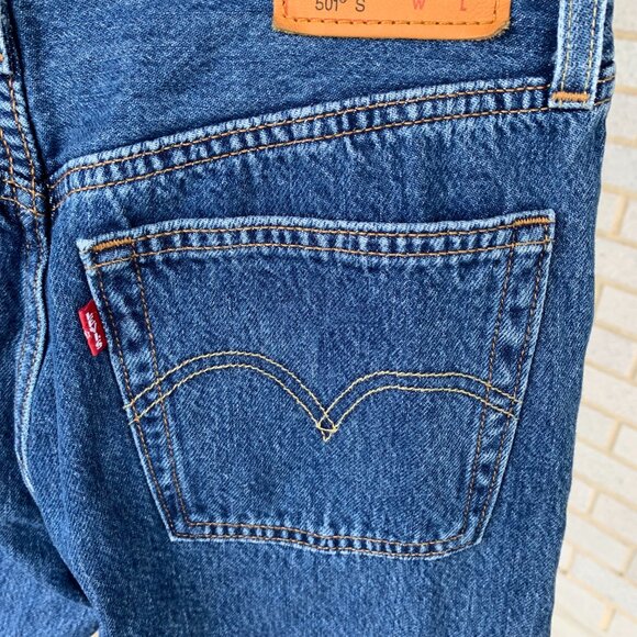 LEVI'S PREMIUM 501S SKINNY JEANS WOMENS W26 L30 - Picture 7 of 11